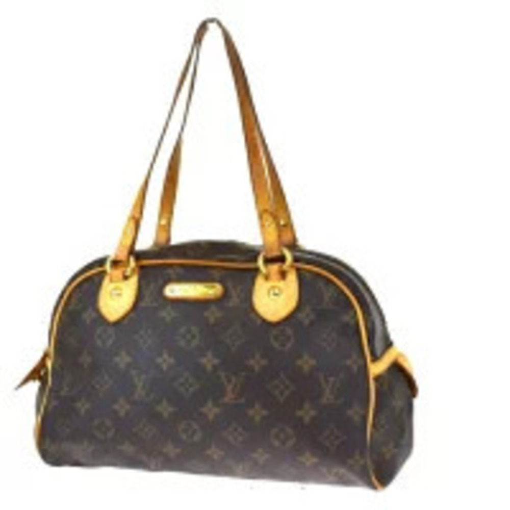 Louis Vuitton Montorgueil Monogram Leather Shoulder Bag Brown